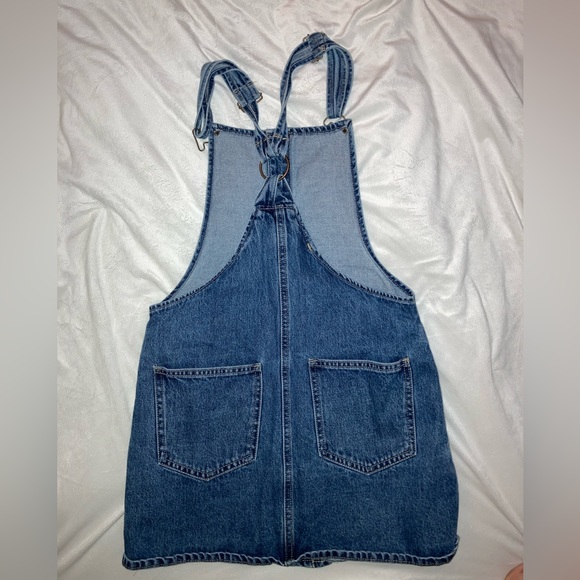 Denim Dress Overalls Jumper Mini - Picture 4 of 6